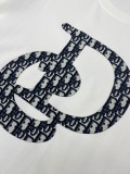 Dior CD Icon Logo Short Sleeve Couple Simplicity Casual T-Shirts