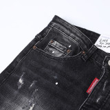 Dsquared2 Distressed Patches Jeans Casual Street Slim Pants