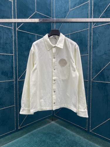 Dior Classic Christian Dior Couture Coach Jacket Men Cotton Denim Fabric Patch Casual Sports Jacket