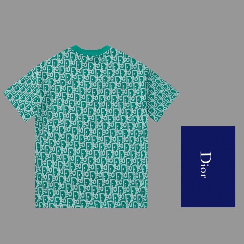 Dior Classic All Jacquard Short sleeved Fashion Casual Loose T-shirt