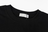 Dior Embroidered Label  T-shirt Unisex Cotton Casual Short Sleeves