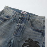 Palm Angels Casual Vintage Jeans New Fashion Slim Pants