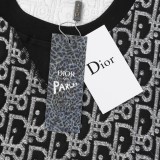 Dior Classic All Jacquard Short sleeved Fashion Casual Loose T-shirt