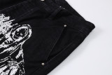 Amiri New Fashion Washed Jeans Casual Print Loose Pants