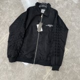 Dior New Jackets Unisex Embroidered Heavy Industry Coat