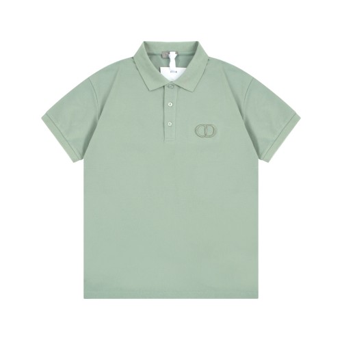 Dior Classic CD Letter Embroidered Short sleeved Polo Shirt