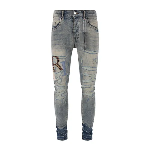 Amiri New Fashion Washed Slim Jeans Casual Street Vintage Pants