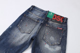 Dsquared2 Distressed Patches Pants Fashion Casual Street Slim Jeans
