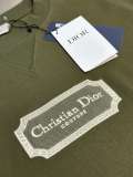 Dior Fashion Water Embroidery Logo Short sleeved Unisex Casual Loose T-shirt