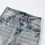 Amiri Classic Logo Print Washed Vintage Jeans Casual Street Skinny Pants