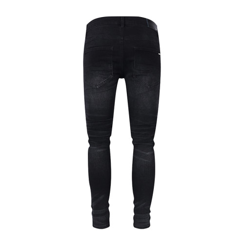 Amiri New Fashion Distressed Jeans Unisex Casual Street Slim Pants