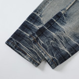Amiri Fashion Classic Logo Print Washed Vintage Jeans Casual Street Skinny Pants