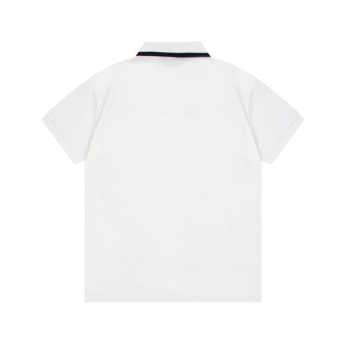 Dior Classic CD Letter Embroidery Contrast Polo Collar Short Sleeve