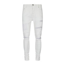 Amiri White Slim Jeans Unisex New Fashion Casual Stretch Pants