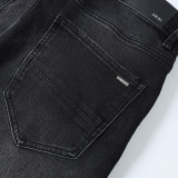 Amiri New Fashion Splash-ink Jeans Unisex Street Casual Slim Pants