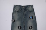 Amiri Vintage Washed Jeans Unisex Fashion Casual Street Straight Leg Pants