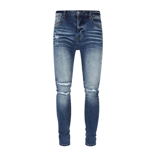 Amiri New Fashion Pants Distressed Patches Casual Street Jeans