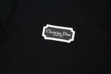 Dior Classic Logo Embroidered Short sleeved Unisex Loose Cotton T-shirt