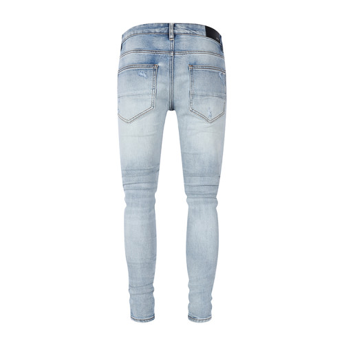 Amiri New Fashion Distressed Patches Jeans Casual Street Pants