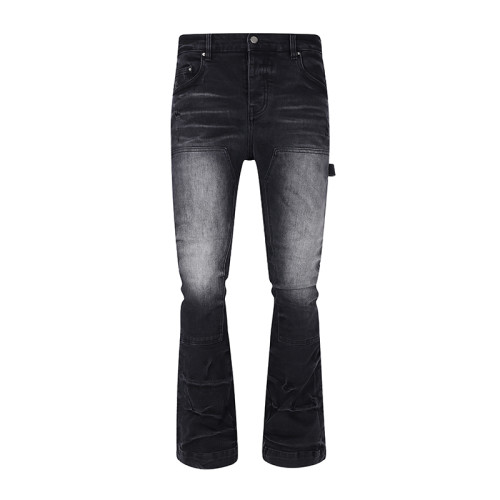 Amiri Fashion New Washed Stretch Black Jeans Casual Street Pants