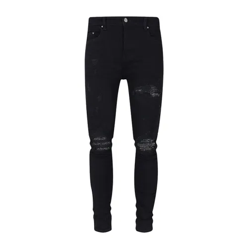 Amiri New Fashion Men's Jeans Casual Street Stretch Slim Ripped Pants
