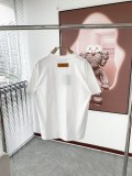 Louis Vuitton Classic Logo Printed T-shirt Unisex Cotton Casual Short Sleeved