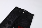 Amiri Distressed Patches Jeans Unisex Fashion Casual Street Slim Pants