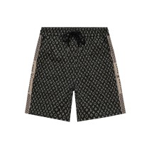 Louis Vuitton Classic Full Logo Jacquard Shorts Unisex Casual Sports Pants