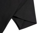 Louis Vuitton Logo Print Round T-shirt Unisex Cotton Casual Short Sleeves