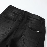 Amiri Vintage Washed Logo Print Jeans Slim Stretch Pants