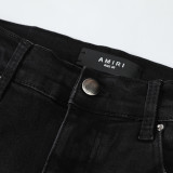 Amiri Vintage Washed Logo Print Jeans Slim Stretch Pants