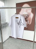 Louis Vuitton High Street Big Logo Printed Short Sleeve Unisex Versatile Casual T-shirt