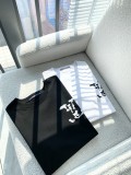 Louis Vuitton Logo Printed Short Sleeved Unisex Cotton Casual T-shirt