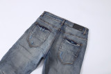 Amiri Fashion Street Ripped Jeans Unisex Casual Stretch Slim Pants