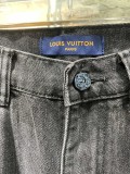Louis Vuitton Fashion Embossed Woodworking Workwear Denim Shorts