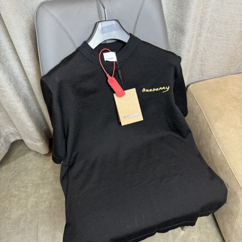 Burberry Pear Print Rhinestone Short Sleeve Unisex Casual Soft T-shirt
