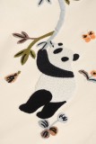 Loewe Panda Embroidery T-shirt Unisex Fashion Casual Short Sleeves