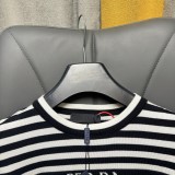 Prada New Fashion Stripe Short Sleeve Casual Street T-shirt