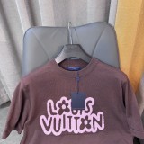 Louis Vuitton New Graffiti Letter Print Round Neck Short Sleeve T-shirt