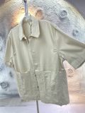 Louis Vuitton New Classic Workwear Short Sleeved Lined Embossed Hem Pocket Engraved Shirt