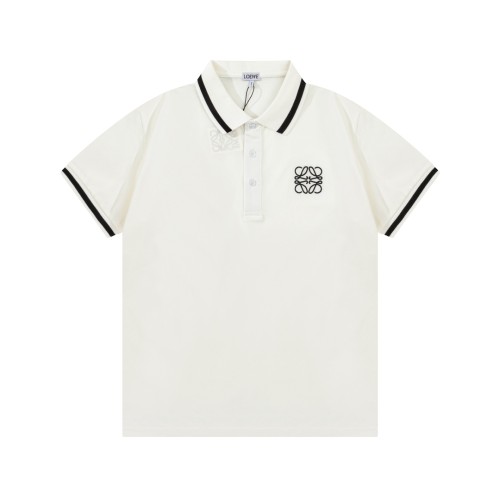 Loewe Letter Logo Embroidered Collar Polo Shirt
