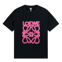 Loewe Classic Logo Printed T-shirt Couple Loose Cotton Short Sleeve