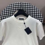 Louis Vuitton New Fashion Solid Short Sleeve Casual Cotton Knit T-shirt