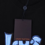 Louis Vuitton High Street Logo Printed Short Sleeve Unisex Versatile Casual T-shirt