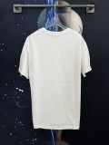 Loewe Fashion Contrast Flame Logo Printed T-shirt Unisex Loose Casual Short Sleeve