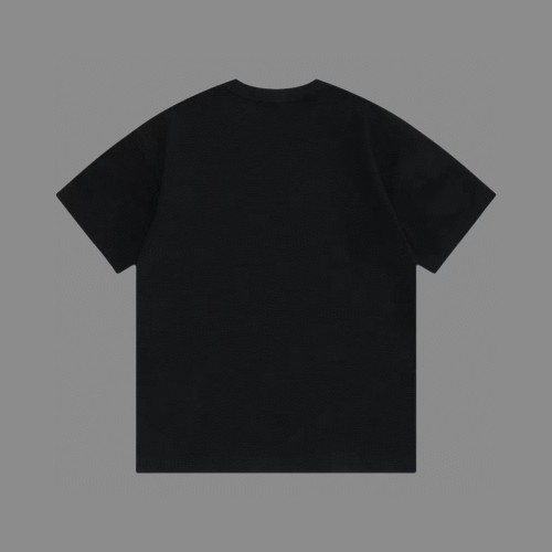 Louis Vuitton High Street Spliced Waffle Short Sleeve Unisex Casual Cotton T-shirt