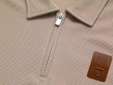 Loewe Classic Loose Pocket Logo Half Zipper Polo