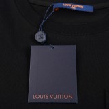 Louis Vuitton Fashion Pocket Embossed Short Sleeve Unisex Casual Round Neck T-shirt