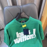 Louis Vuitton Fashion Letter Jacquard Knit Short Sleeve Casual Round T-shirt