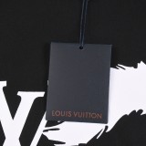 Louis Vuitton Wolf Letter Logo Printed T-shirt Unisex Fashion Casual Short Sleeves